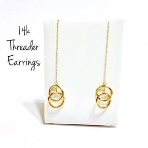 HOLD 14k Threader Earrings